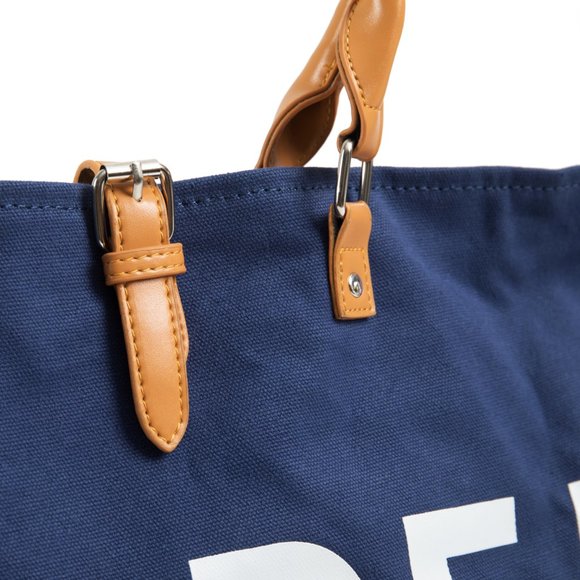 KEHO "Beach Vibes" Large Beach Bag/Tote (Navy Blue) - Picture 10 of 11